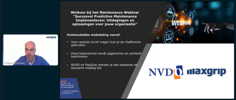 20250128 Maintenance Webinar Succesvol Predictive Maintenance Implementeren