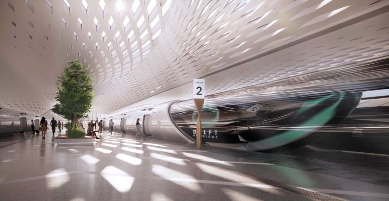 Baanwissel voor hyperloop