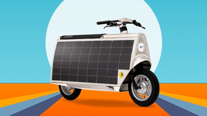 Deze elektrische scooter verlengt zijn actieradius met 29 kilometer dankzij zonne-energie