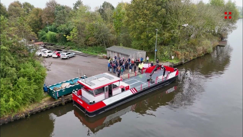 Provincie Utrecht neemt nieuw elektrisch werkschip in gebruik