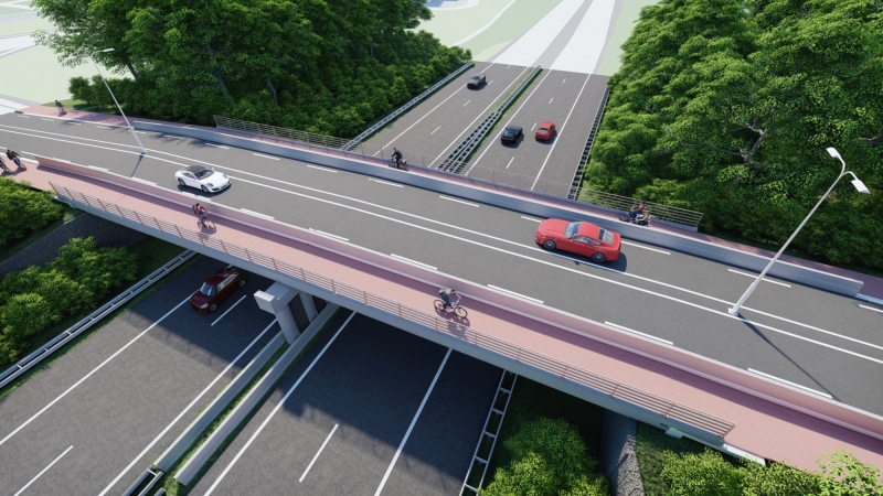 Volgende fase voor circulair viaduct over A76